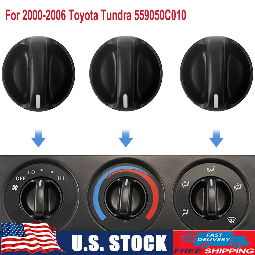 3 Air Conditioning Control Panel Knob Button Switch 559050C010 for Toyota Tundra