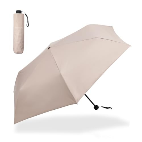 Protect U Foldable UV Umbrella Beige Sun Rain UPF50+ Lightweight Japan NEW F/S