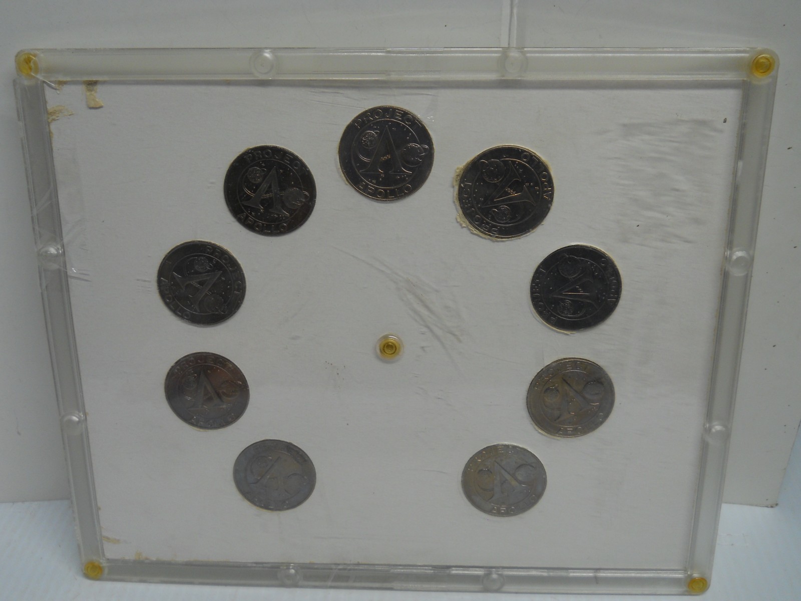 NASA Space Shuttle Missions Apollo 7-15 Challenge Coins in Protective Case