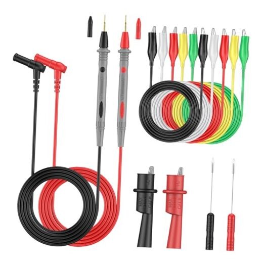 Vibit 11 Pcs Multimeter Test Leads, Multimeter Leads Kit with Back Probes,