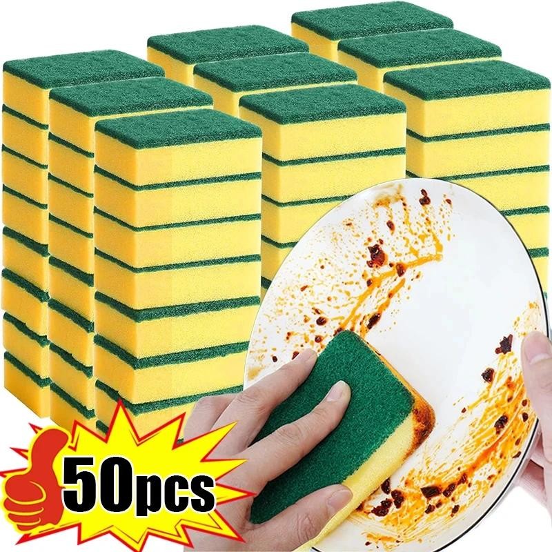 Double-Sided Magic Sponge Brush Highly Absorbent Rust Cleaner Kitchen Tool