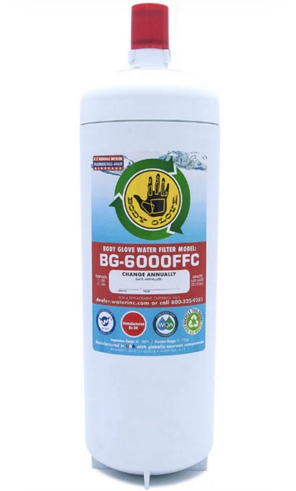Body Glove BG-6000FFC Replacement Cartridge Full Flow New in Box!