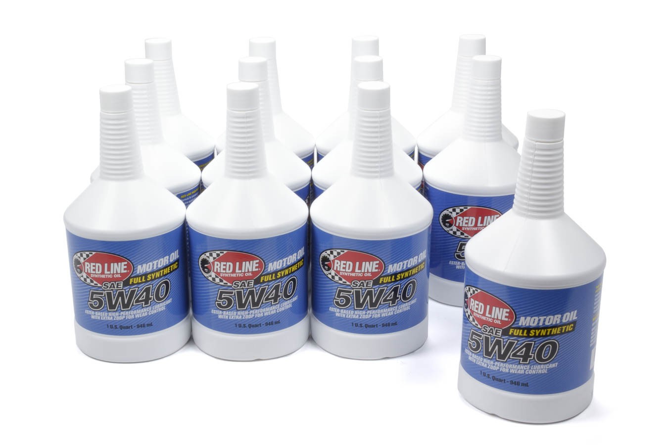 Red Line Motor Oil - 5W40 - Synthetic - 1 qt - Set of 12