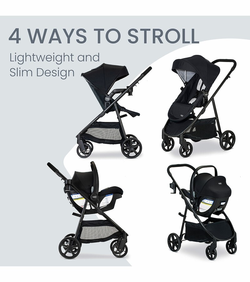 Britax Willow Brook Travel System - Onyx Glacier New!!