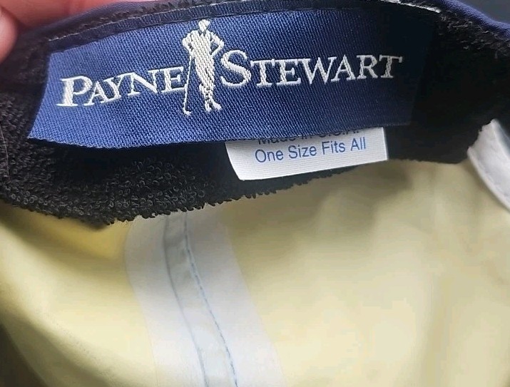 Payne Stewert Gore-Tex Strap Back Hat Rare Blue Tartan Euc Lightweight