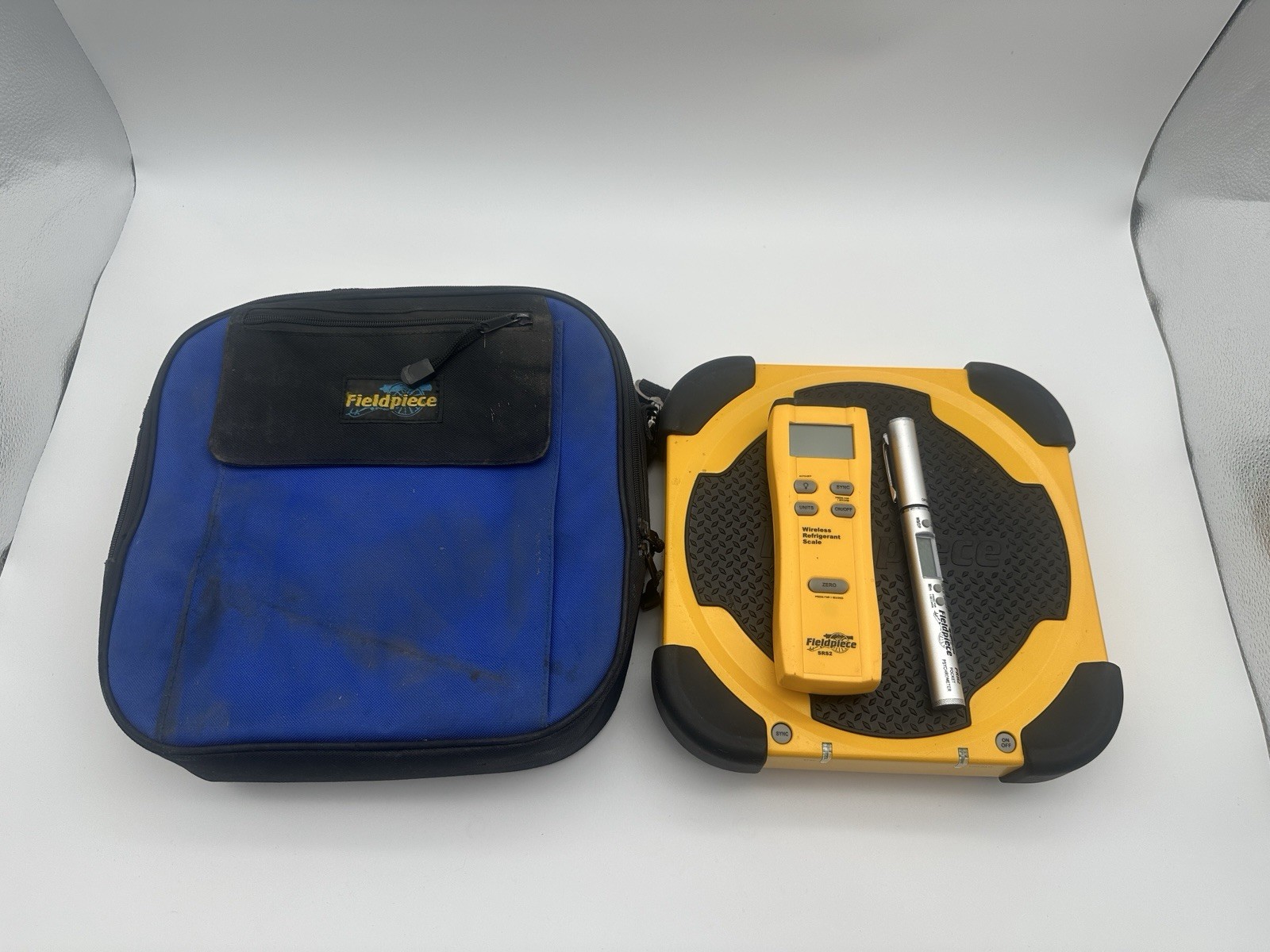 Fieldpiece SRS2 Wireless Refrigerant Scale + PRH2 Psychrometer + Case Tested