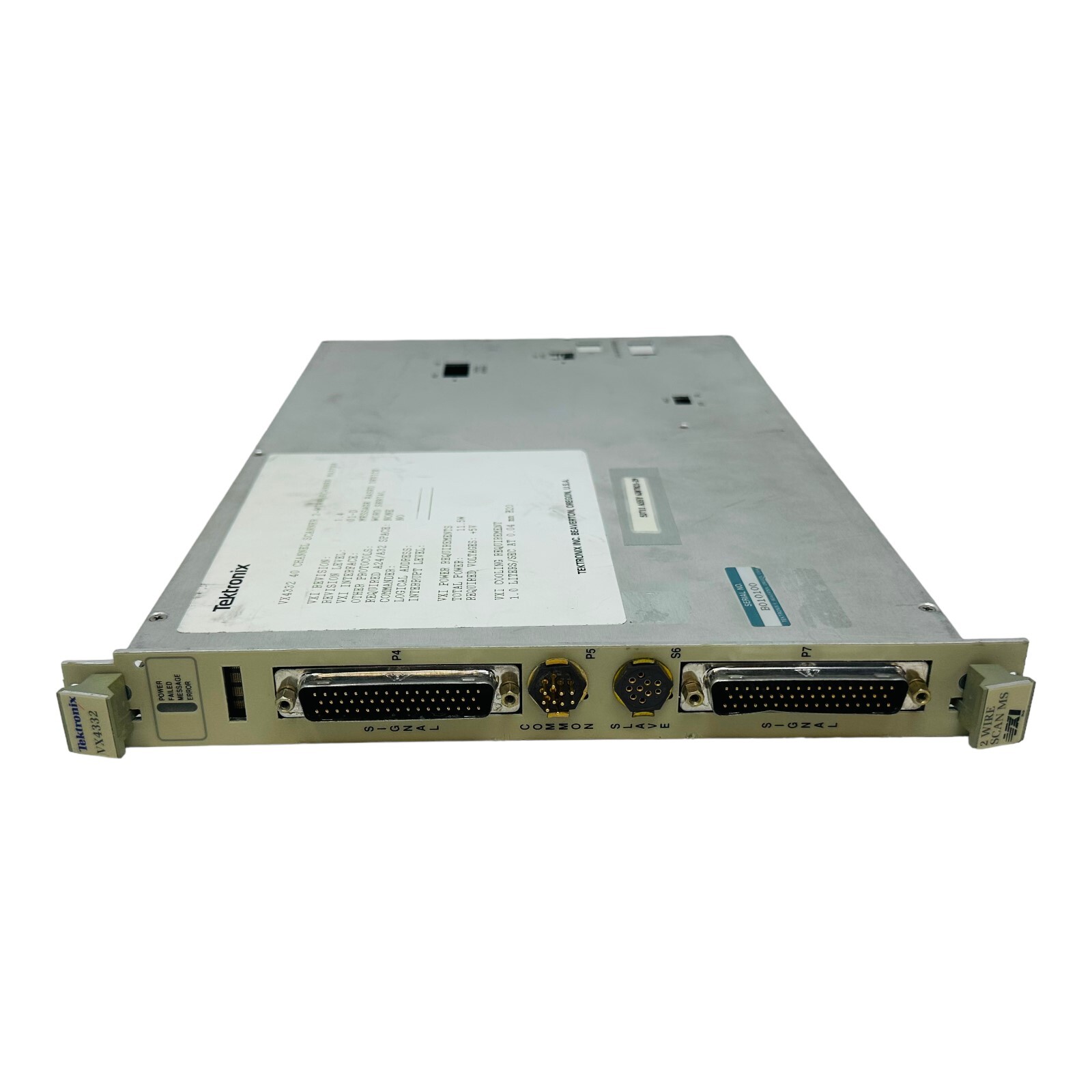 TEKTRONIX VX4332 40CH SCANNER 2-WIRE SCANNER MASTER VXI MODULE SN B010100