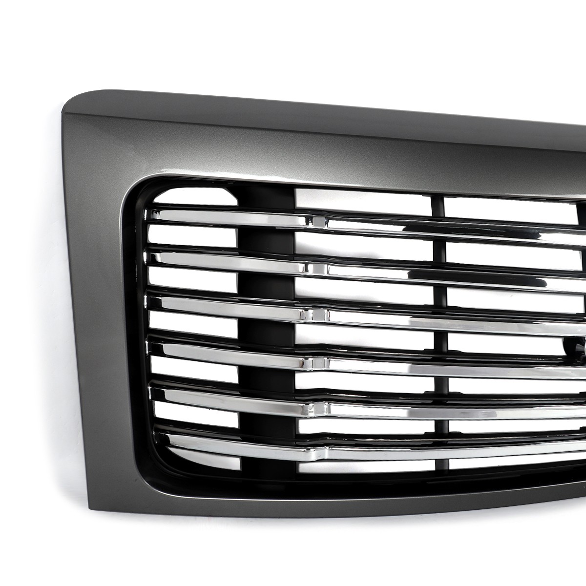 Sterling Gray For 2009-2014 Ford F150 Harley-Davidson Look Front Bumper Grille
