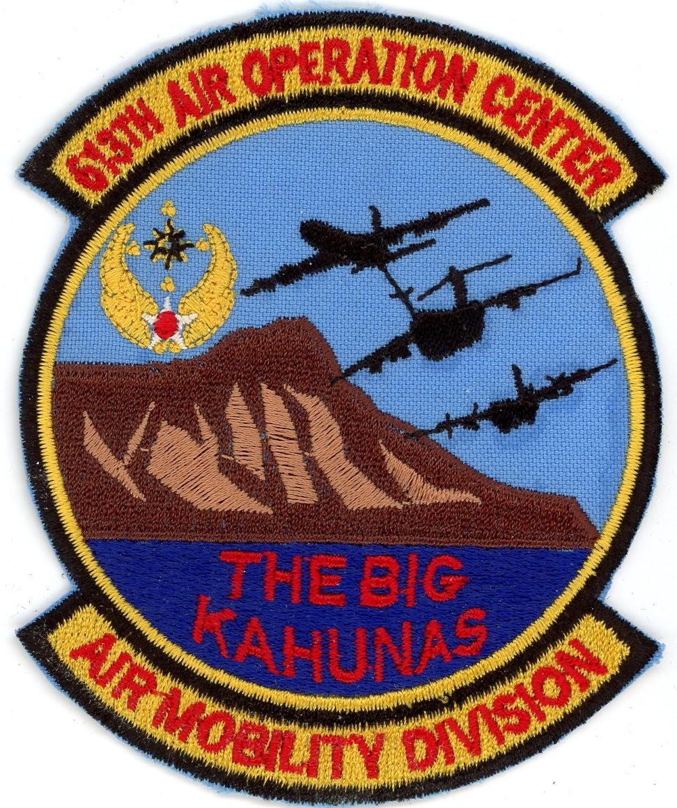US Air Force Patch: 613th Air Operations Center Air Mobility Division