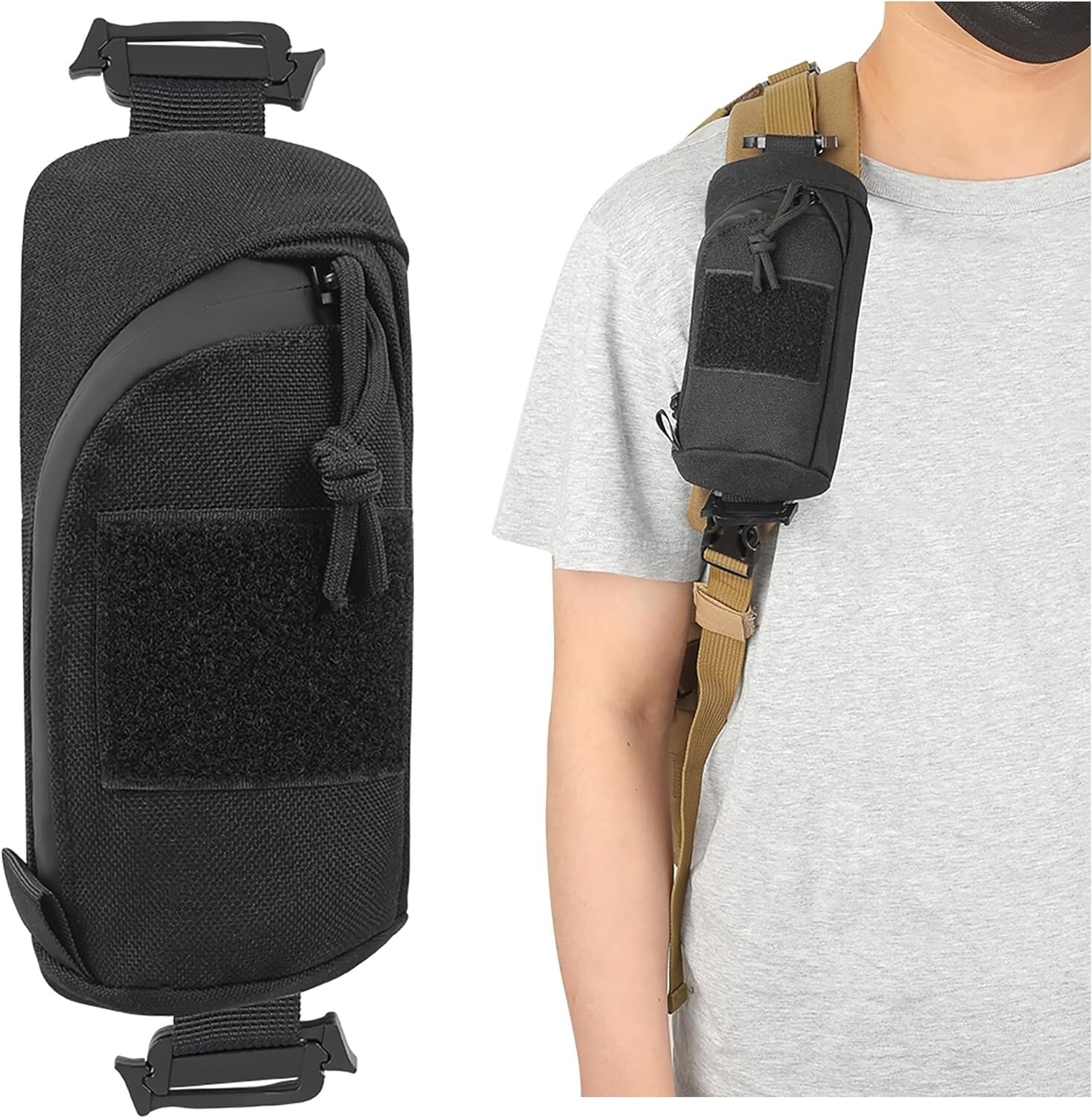 Tactical Molle Shoulder Strap Pouch Military EDC Utility Tool Accessories Pack