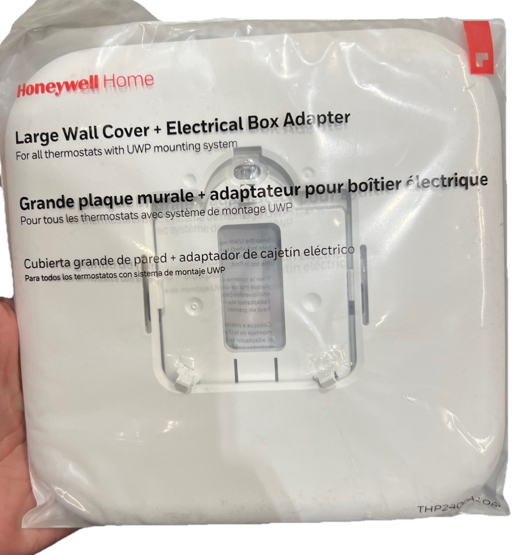 Honeywell THP2400A1080 Thermostat Wall Plate Cover Electrical Box Adapter NEW
