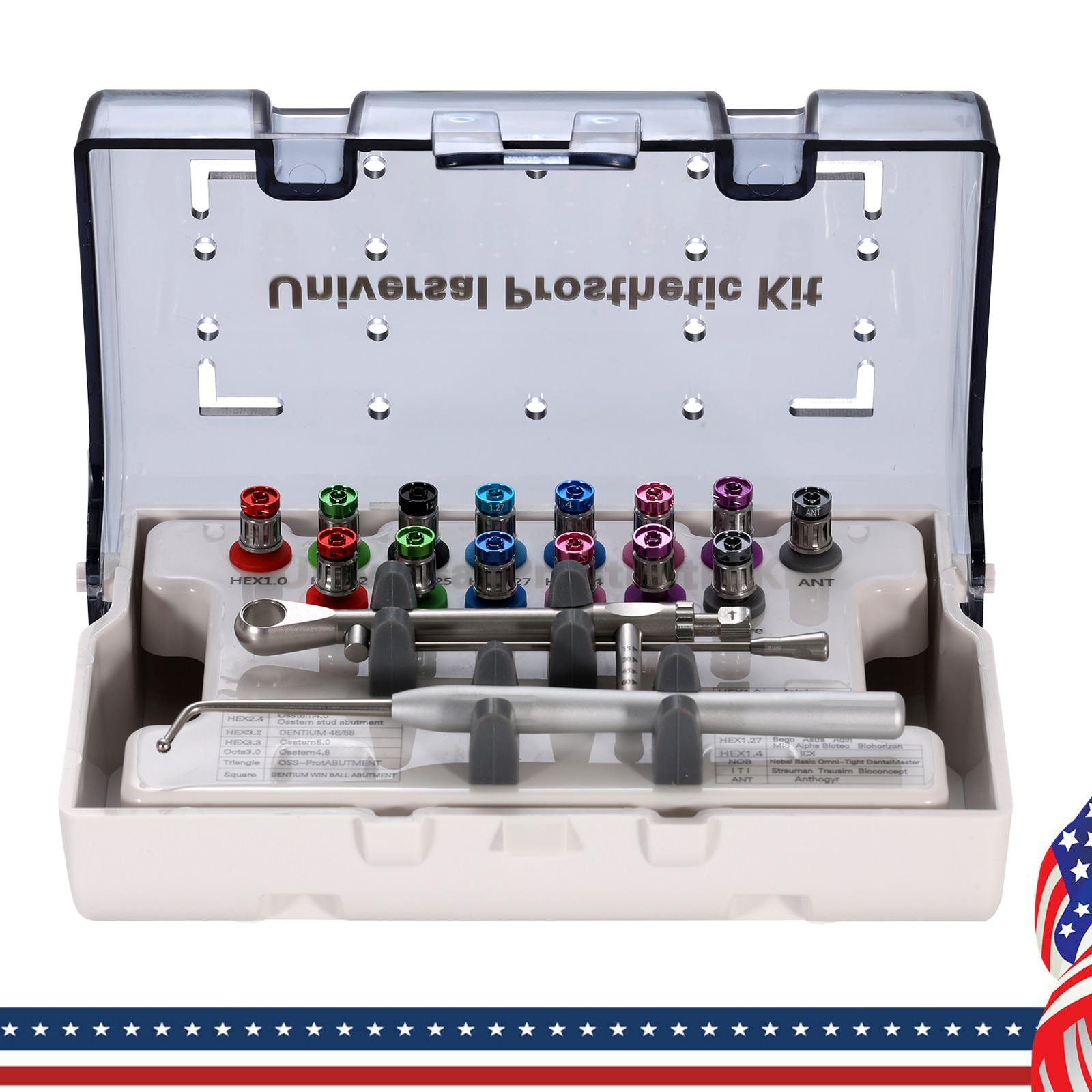 Universal Implant Prosthetic Kit-Screwdriver Multi-Unit Abutment Driver Wrench