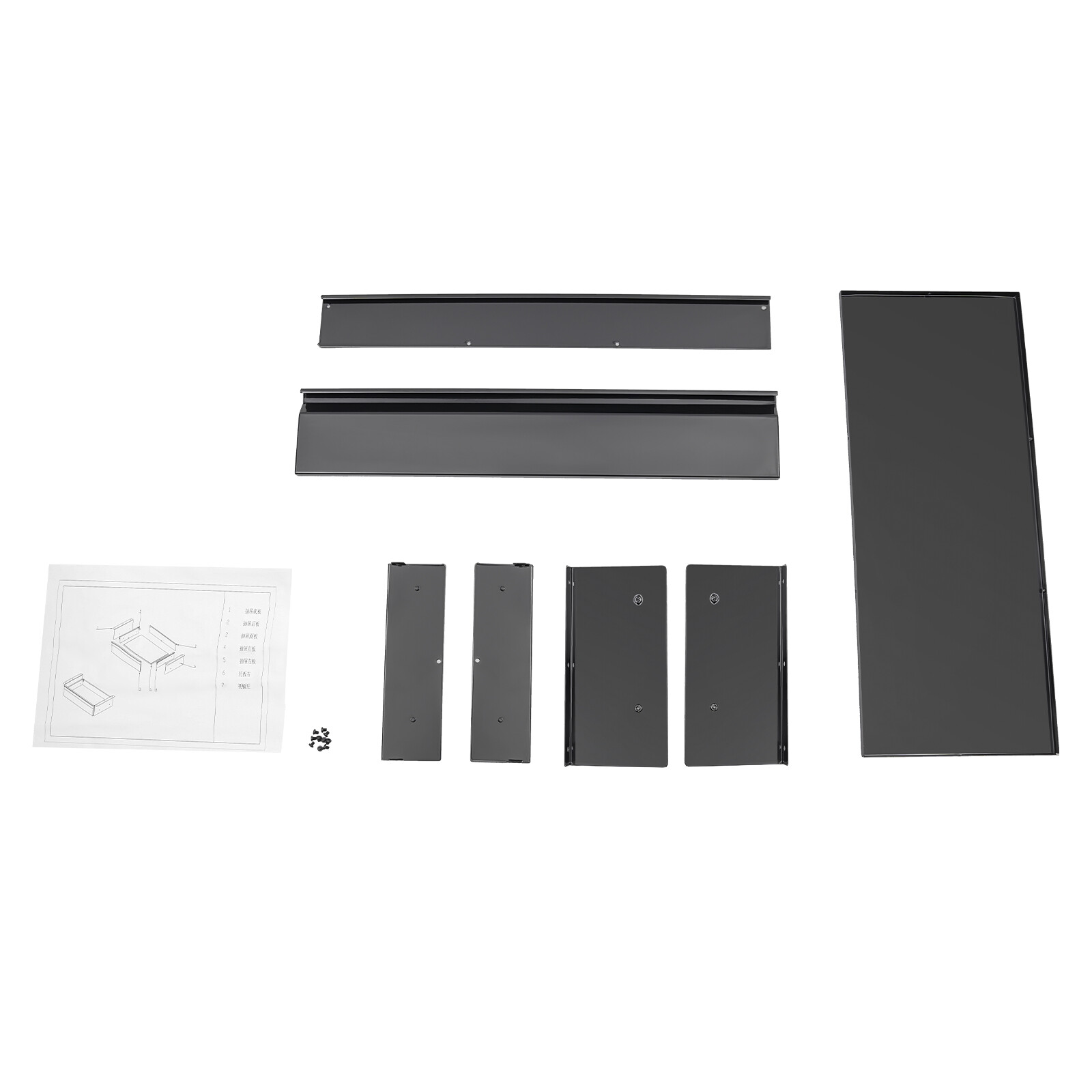 22” Black Space Saver Sliding Under Desk Storage Drawer Pull-out Drawer