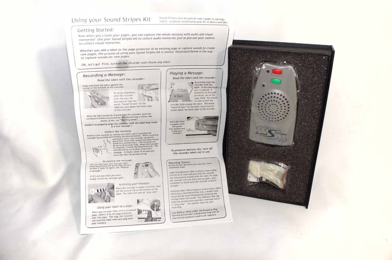 Rare Vintage Technology, Sound Stripes Add Sound to Scrapbooks TESTED w/ VIDEO