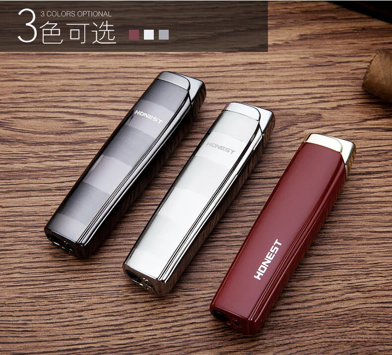 Metal Cigar Torch Jet Flame Punch Butane Cigarette Lighter Refillable Windproof