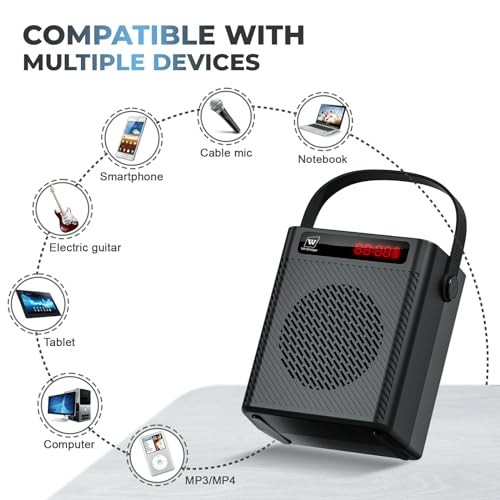 Voice Amplifier Wireless Microphone/Handheld Mic with 4 Sound Effects S95 |