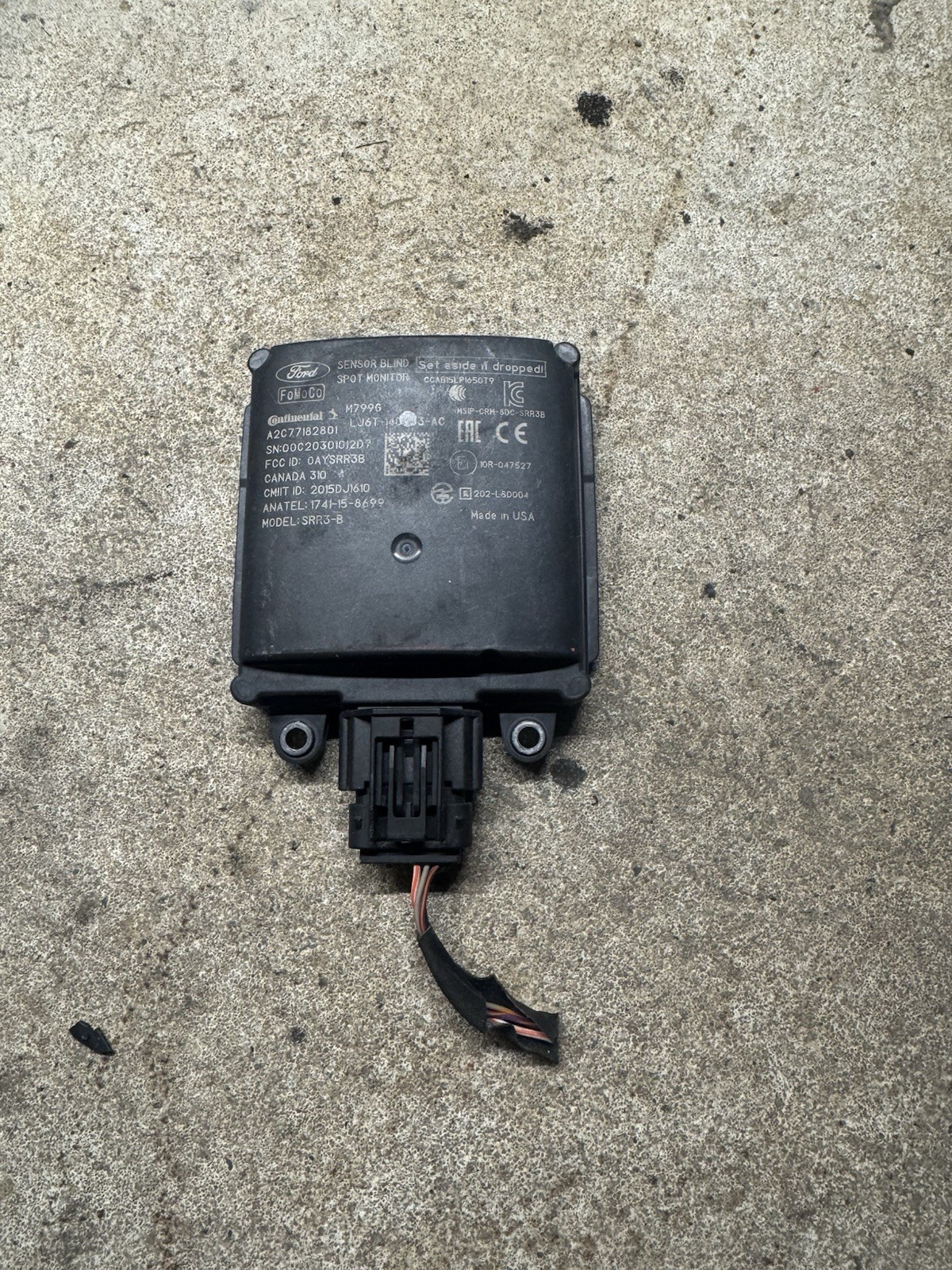 2020-2024 Ford Escape Rear Blind Spot Radar Sensor OEM LJ6T-14D453-AE