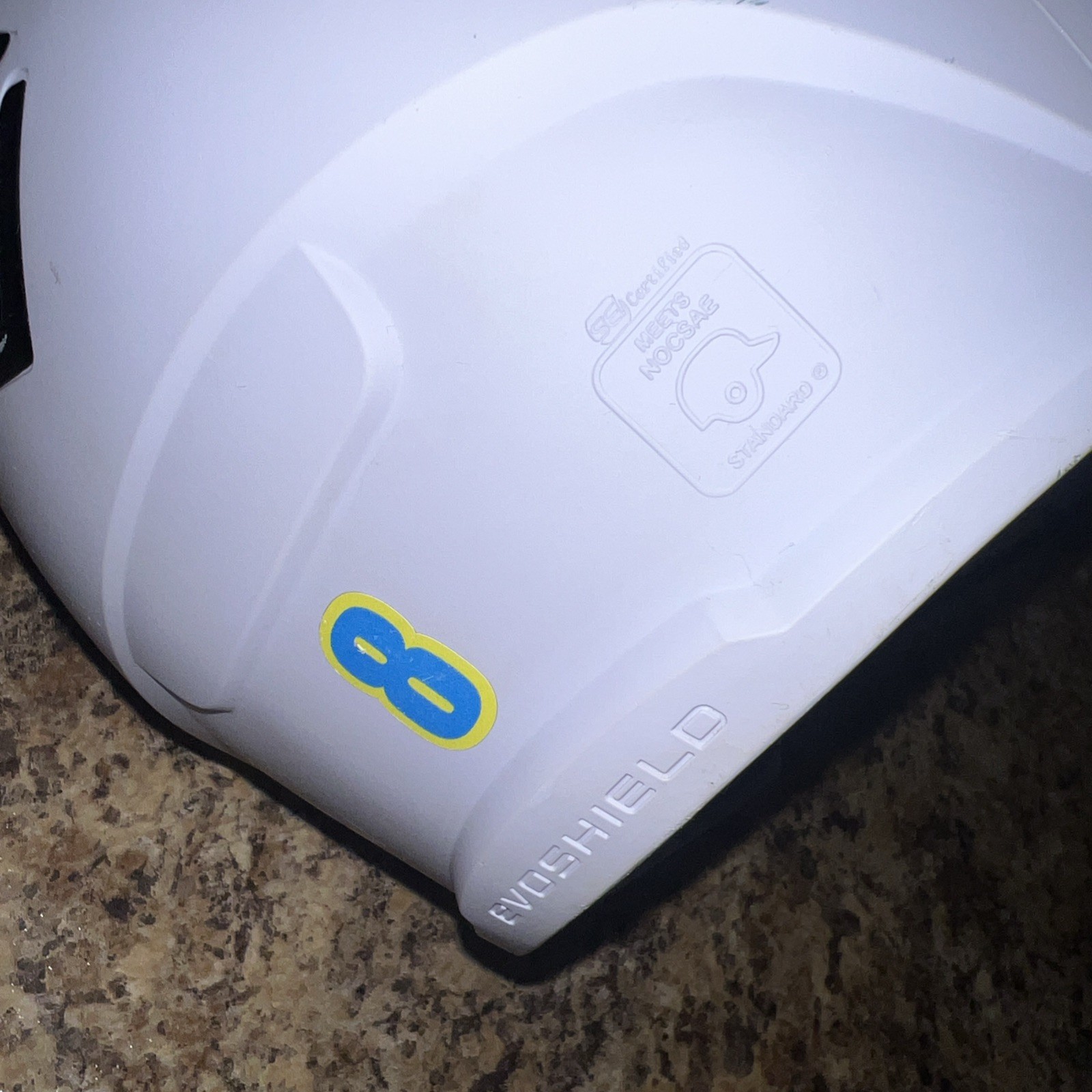 EvoShield XVT 2.0 Matte White Softball Batting Helmet Size medium large