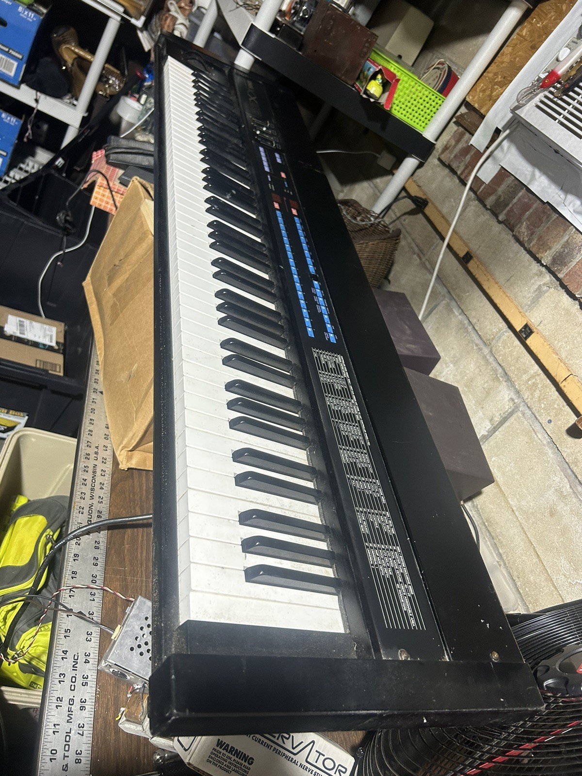 Vintage Yamaha KX88 MIDI Keyboard Piano Touch Keys Untested Missing Parts