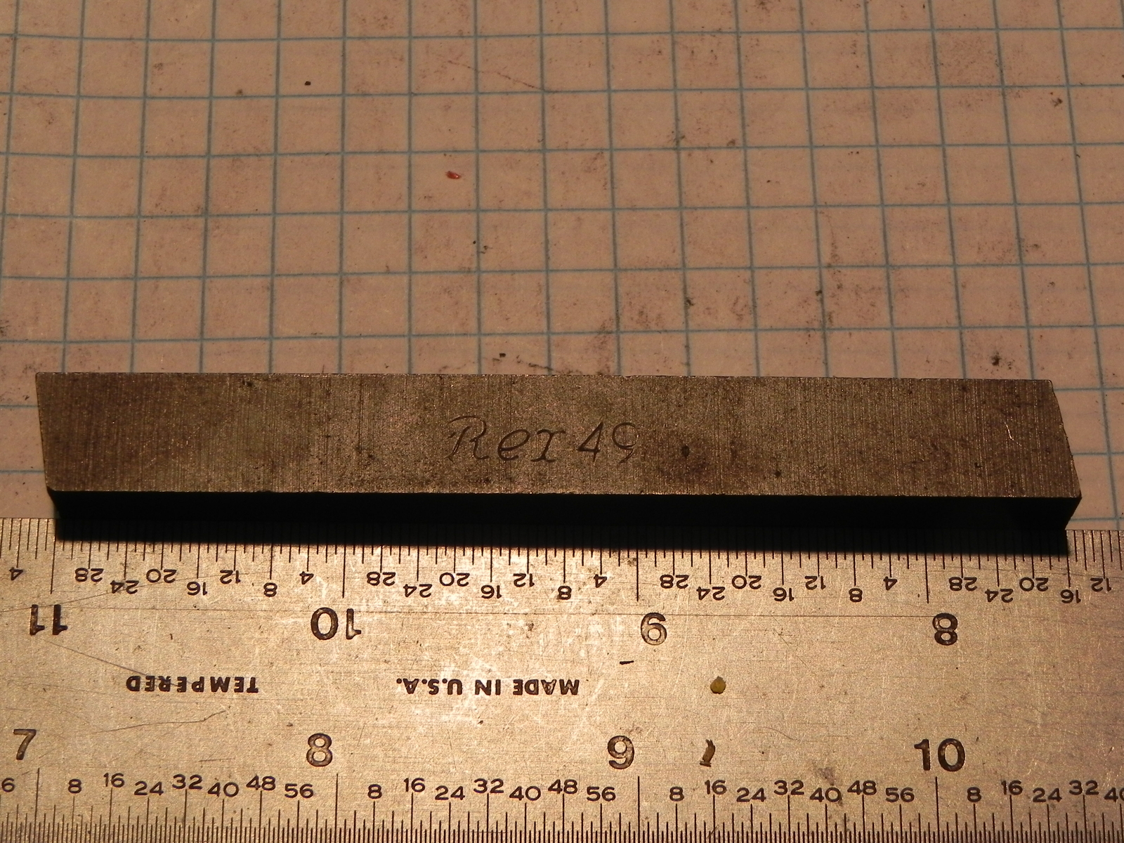 1 pc REX 49 HSS Lathe Tool Bit 7/16" x 7/16" x 3-1/2" (11)