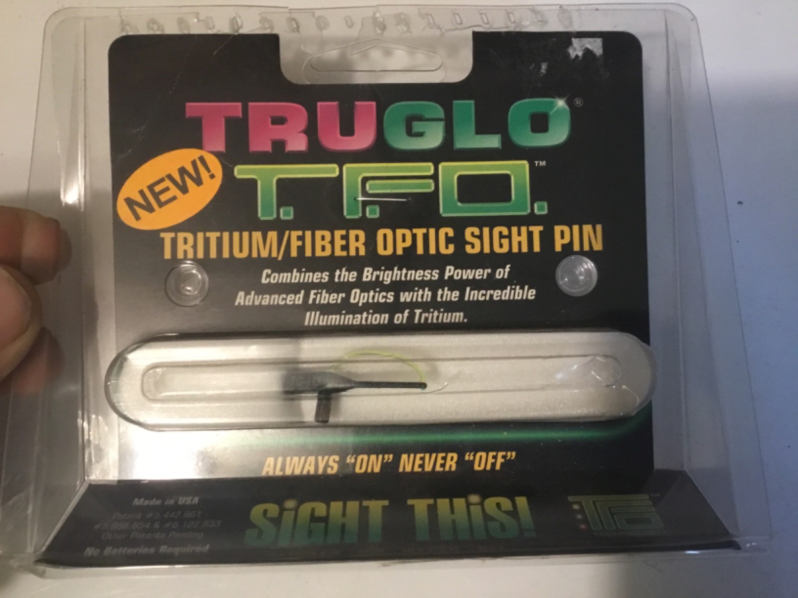 Truglo T.F.O. Archery Tritium Fiber Optic Sight Pin Green 0.029” TFO Pin TG19G
