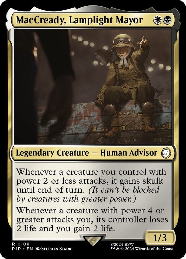 1x MacCready, Lamplight Mayor - Universes Beyond: Fallout - NM  -  MTG