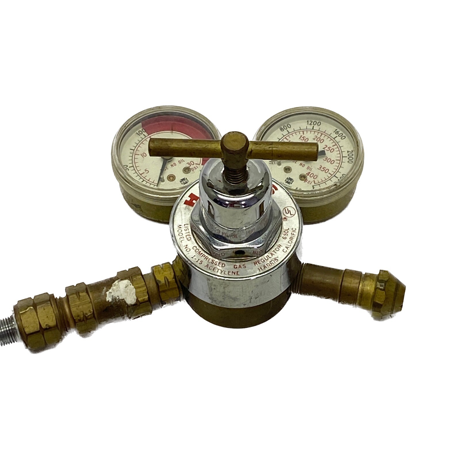 USED Harris Compressed Gas Regulator for Acetylene 650L Model 1-15
