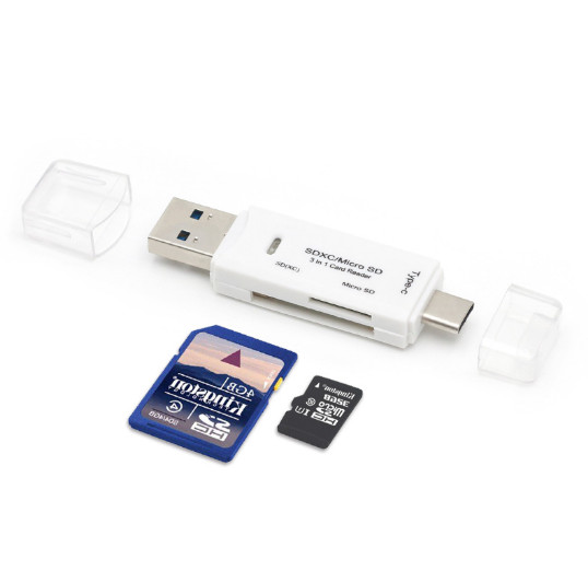 USB3.0 High Speed Memory Card Reader Type-C TF/SD Card Mobile Phone Card Reader