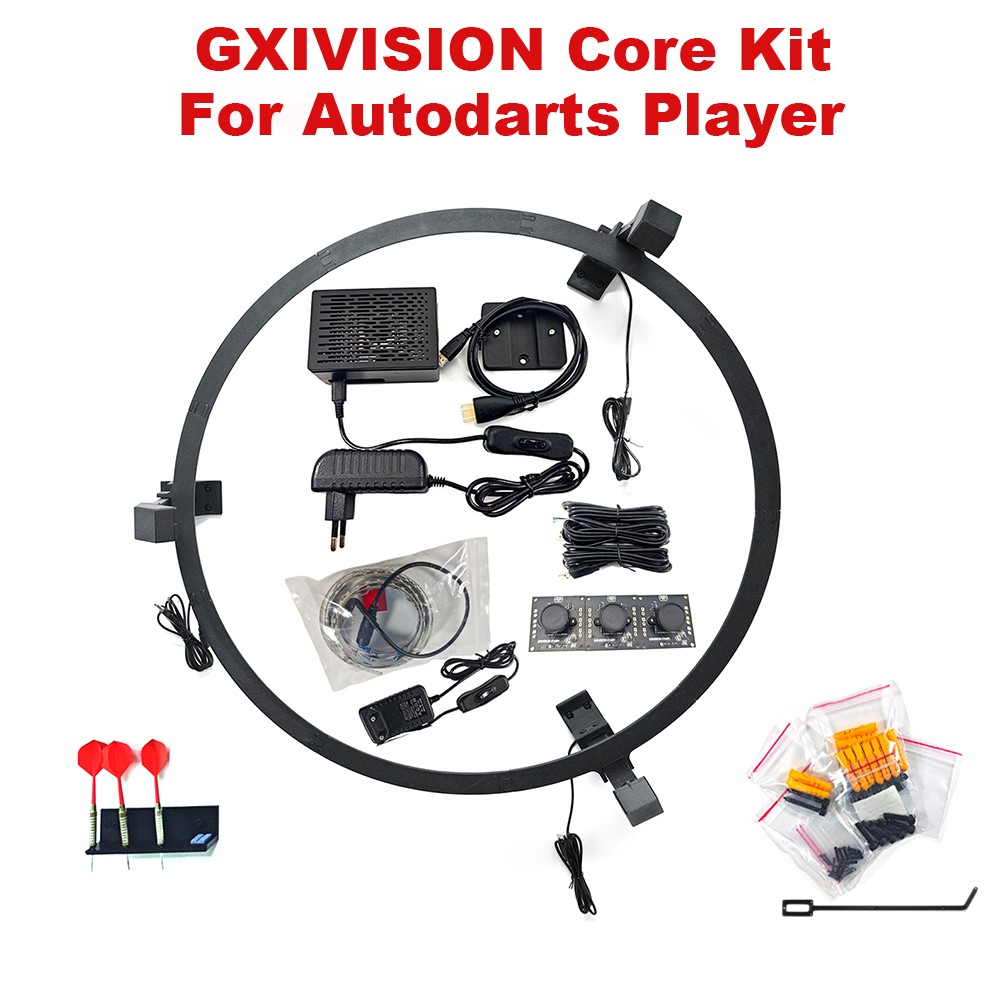 Autodarts Core Kit incl Microcomputer+3PCS Camera+LED Light Ring+Holder+Dart Lot