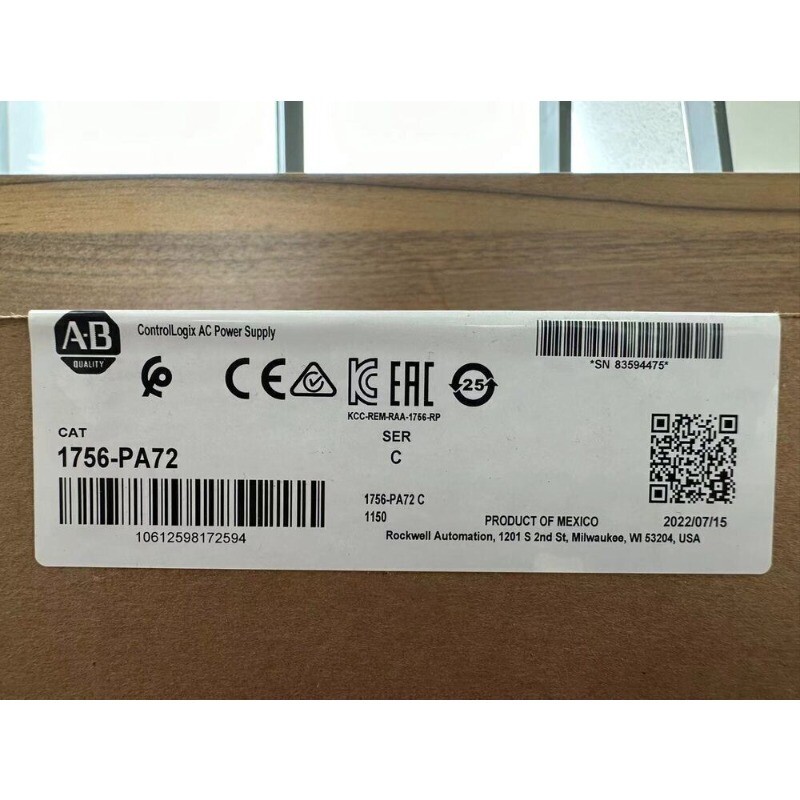 1756-PA72  New Sealed AB ControlLogix AC Power Supply 1756PA72 US Free Tax