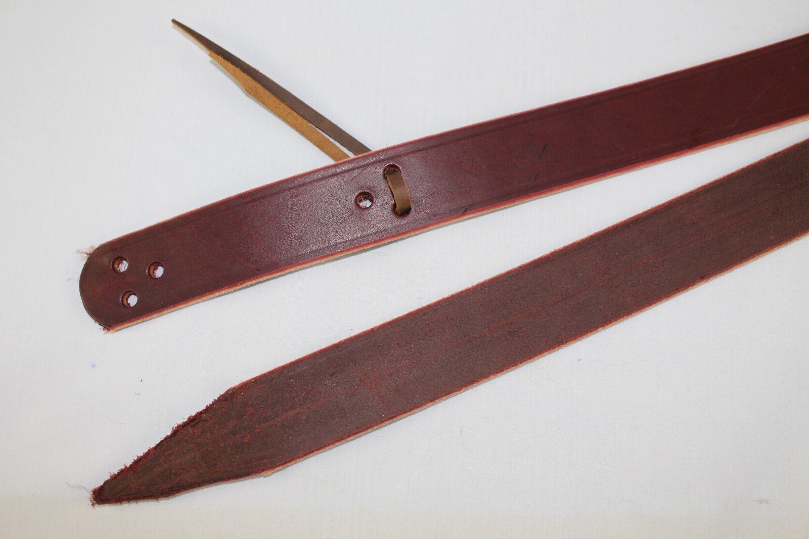NEW FS Tack Quality Made Latigo Leather Long Tie Strap W/ Holes 1-3/4"x72" USA