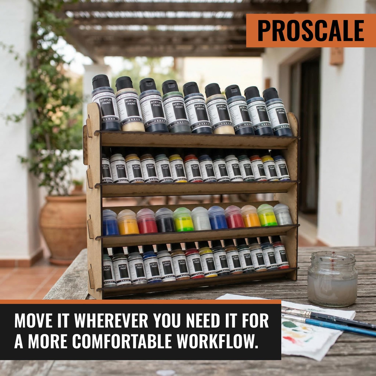 PROSCALE Universal Wall Paint Organizer for universal, Rack