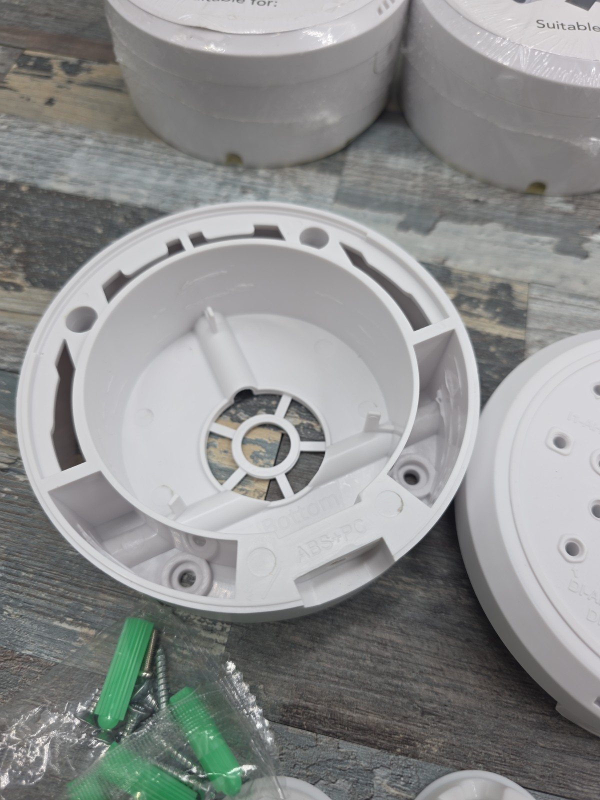 4-White Junction Box for Security and Surveillance Cameras