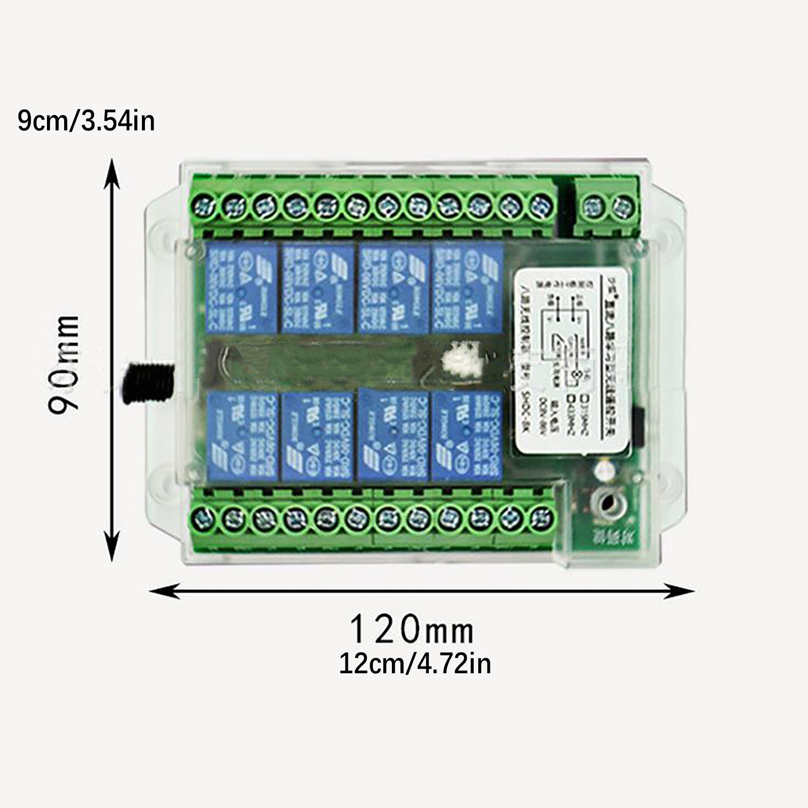Compact Product 8-Channel Wireless RF433MHz Remote Control Switch Relay Module