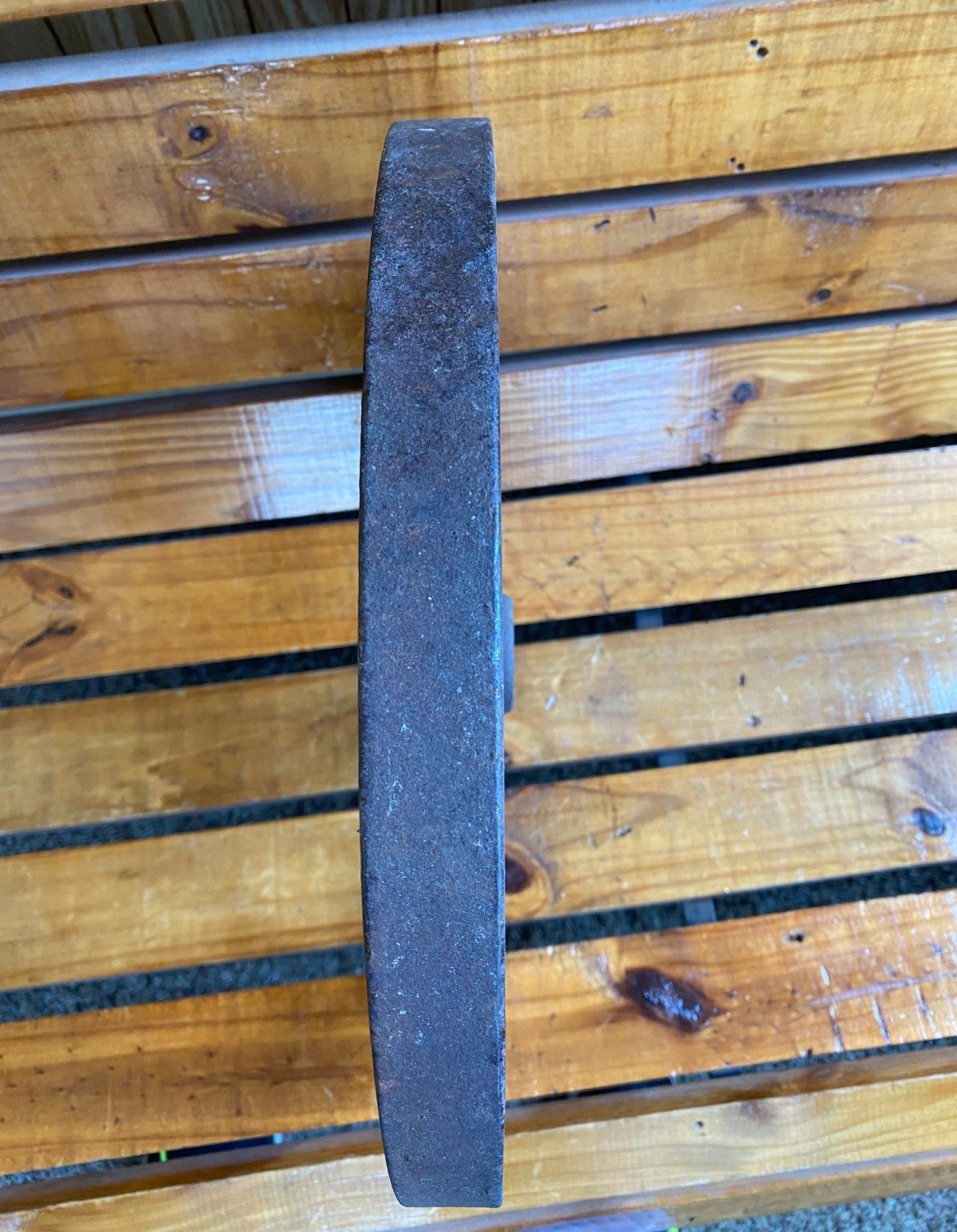 Vintage BLACKSMITH POST DRILL Flywheel