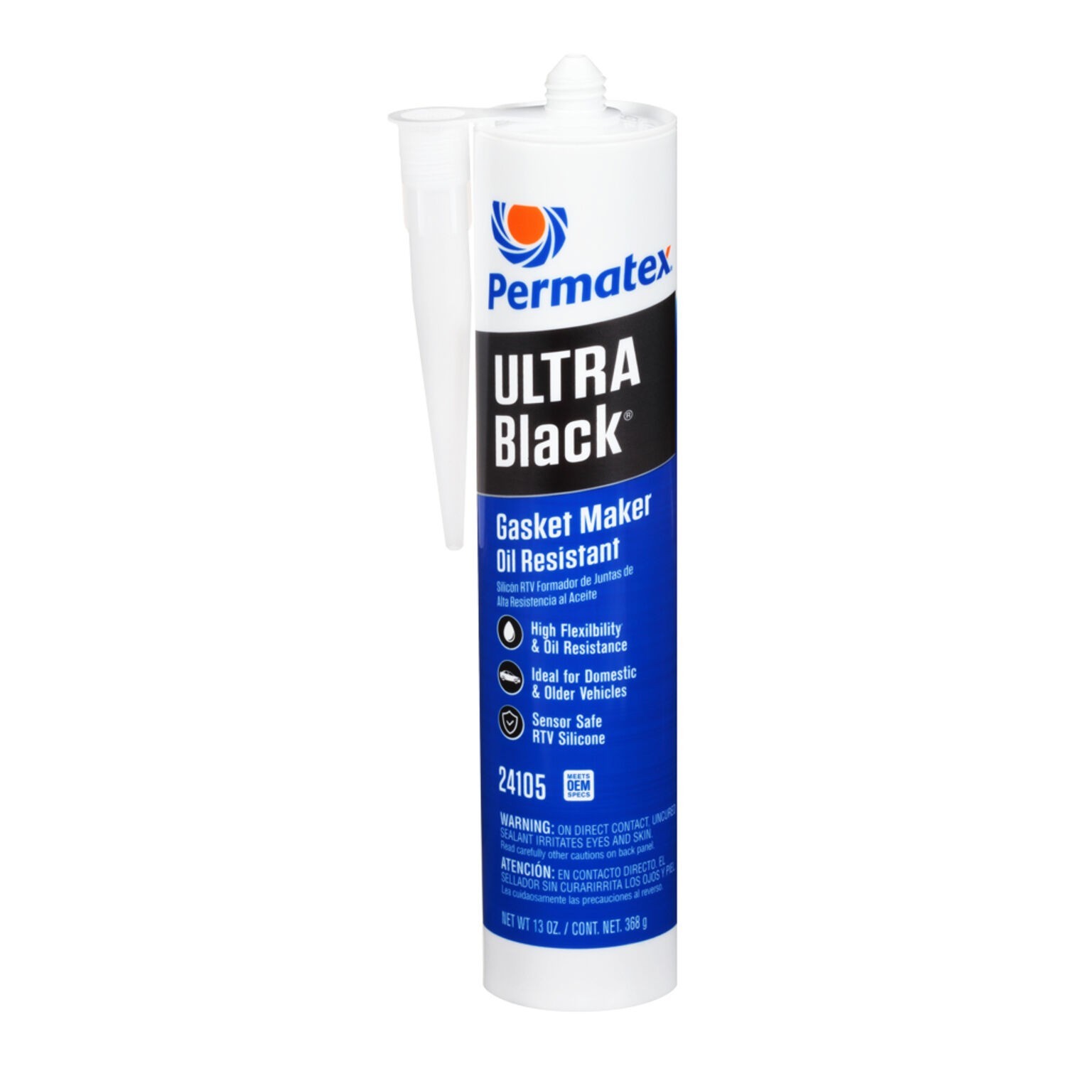 Permatex 24105 Ultra Black Maximum Oil Resistance RTV Silicone Gasket Maker 13OZ