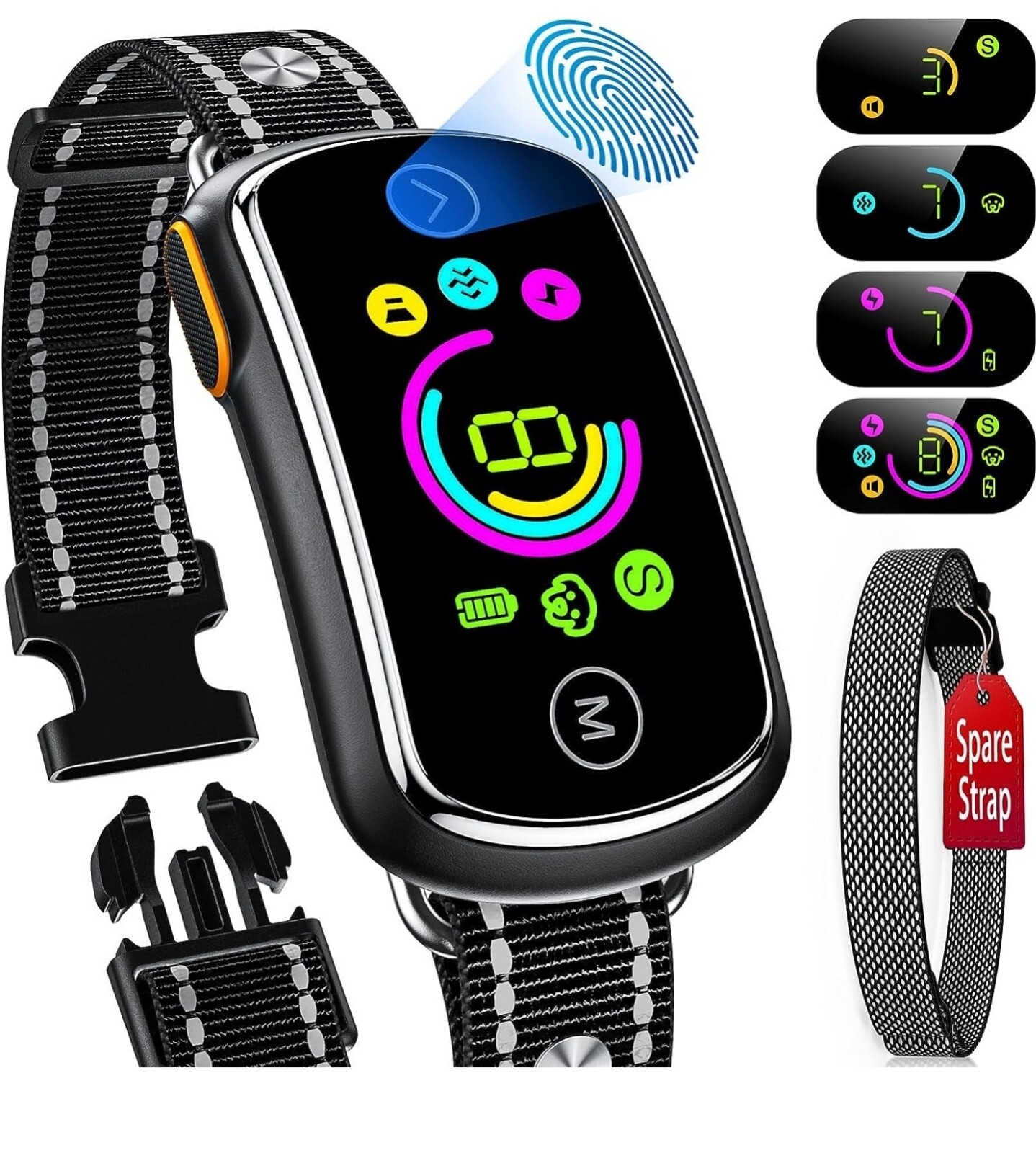 Dog Bark Collar, 2 in 1 Separate & Multiple Customized Beep Vibration Shock Mode