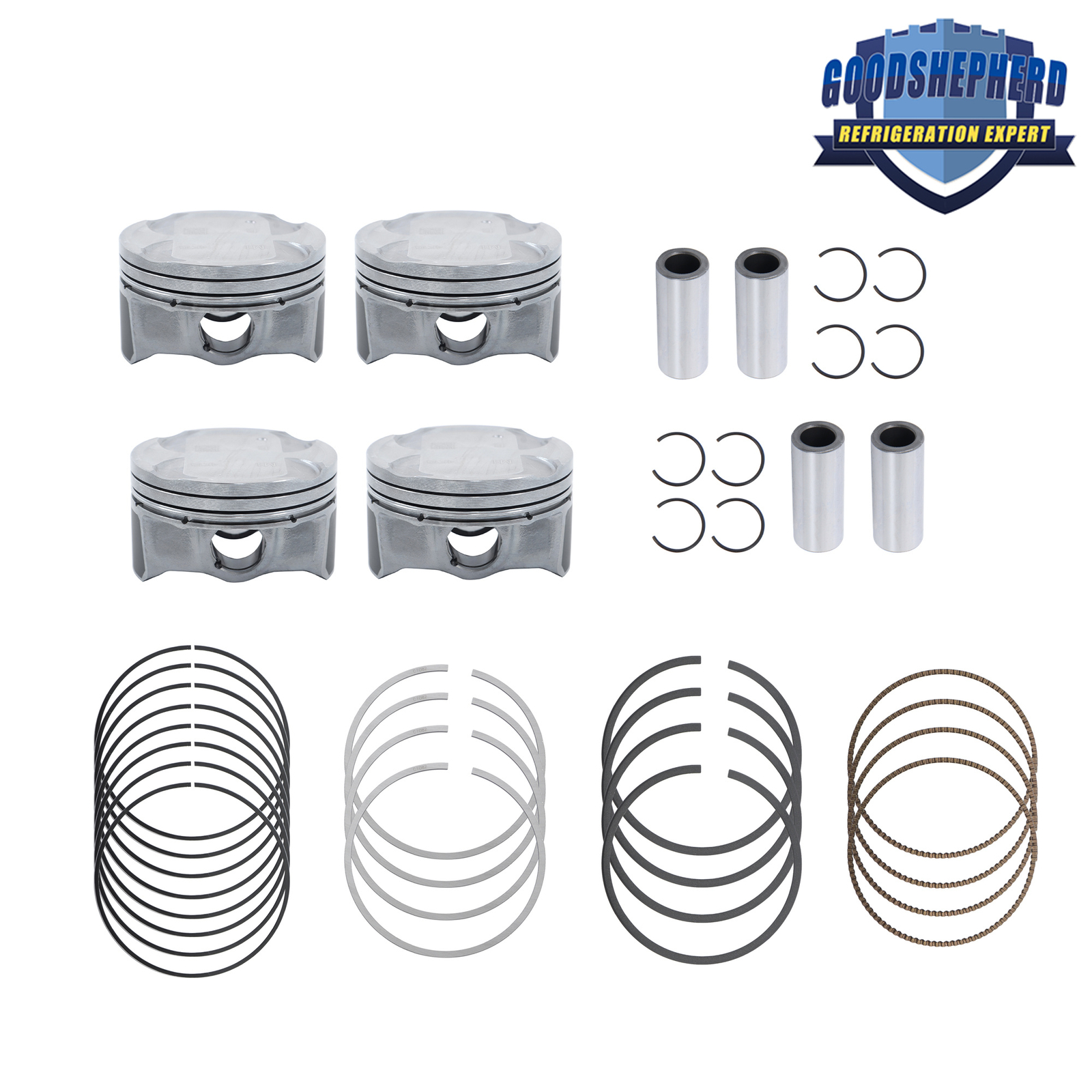 1.8L Engine Piston & Piston Ring Set For 2011-2016 Kia Forte Hyundai Elantra GT