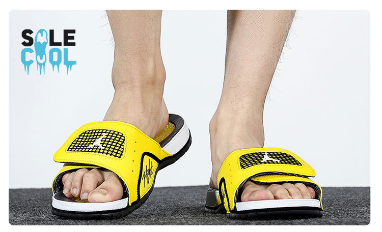 Nike Air Jordan Hydro 4 Retro Yellow Lightning Men's Slides DN4238-701