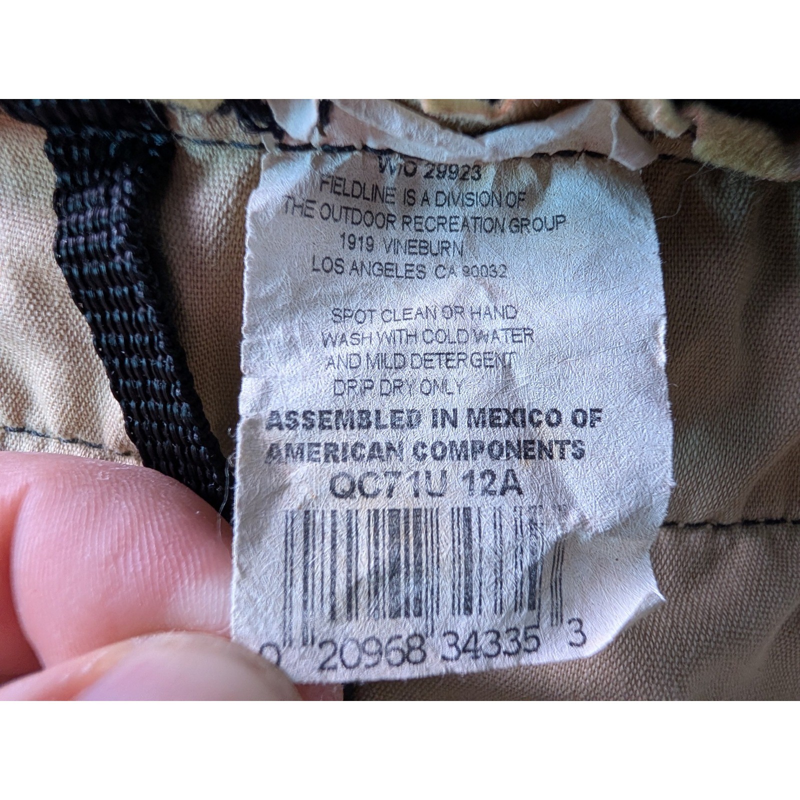 Fieldline Camouflage Backpack Leaf Pattern Hunting Daypack Brown Green
