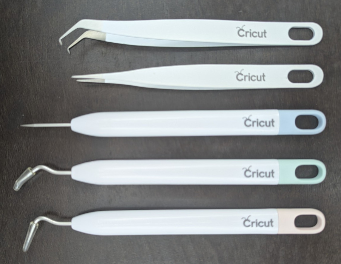 Cricut Tools Weeders Tweezers Scraper Lot of 5