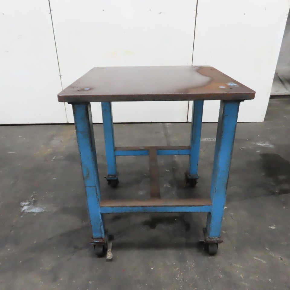 1-1/4" Thick Steel Top Assembly Welding Fabrication Table 36"x 36"x 43-1/4" Tall