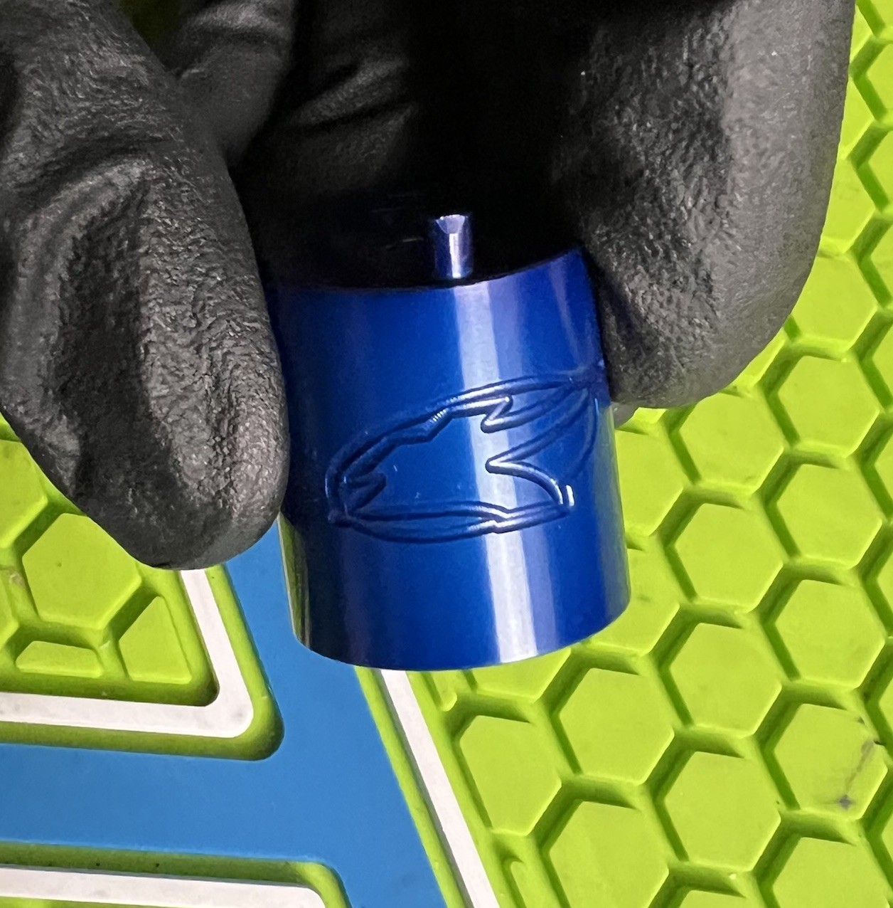 WDP ANGEL KAPP LCD PAINTBALL MARKER ANGLED VERTICAL ASA VASA - GLOSS BLUE