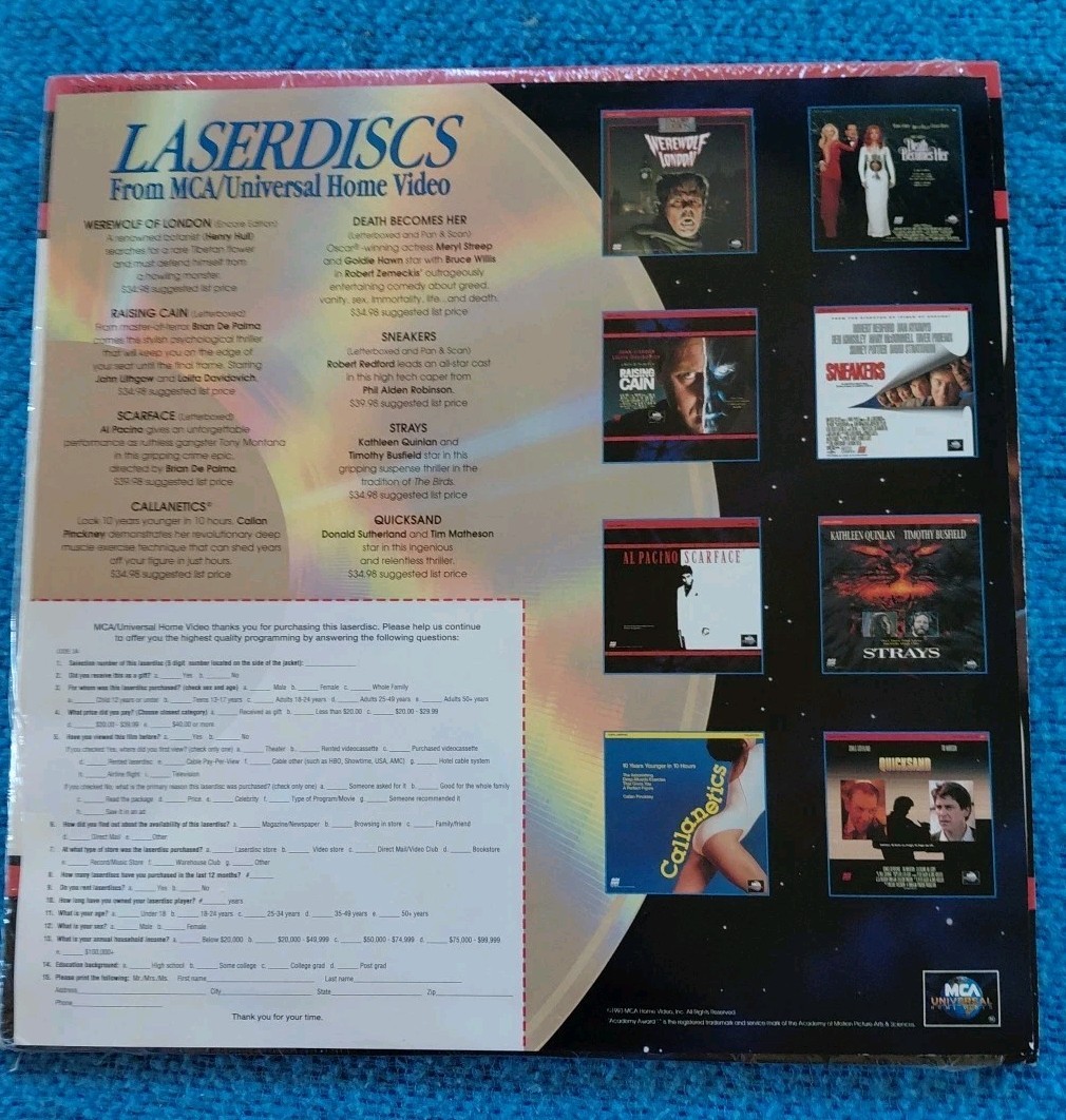 Sneakers (Laserdisc CLV/CAV, 1993)