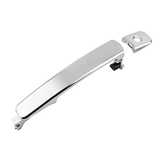 Exterior Chrome Door Handle Front Left Driver Side with Keyhole/Without Smart