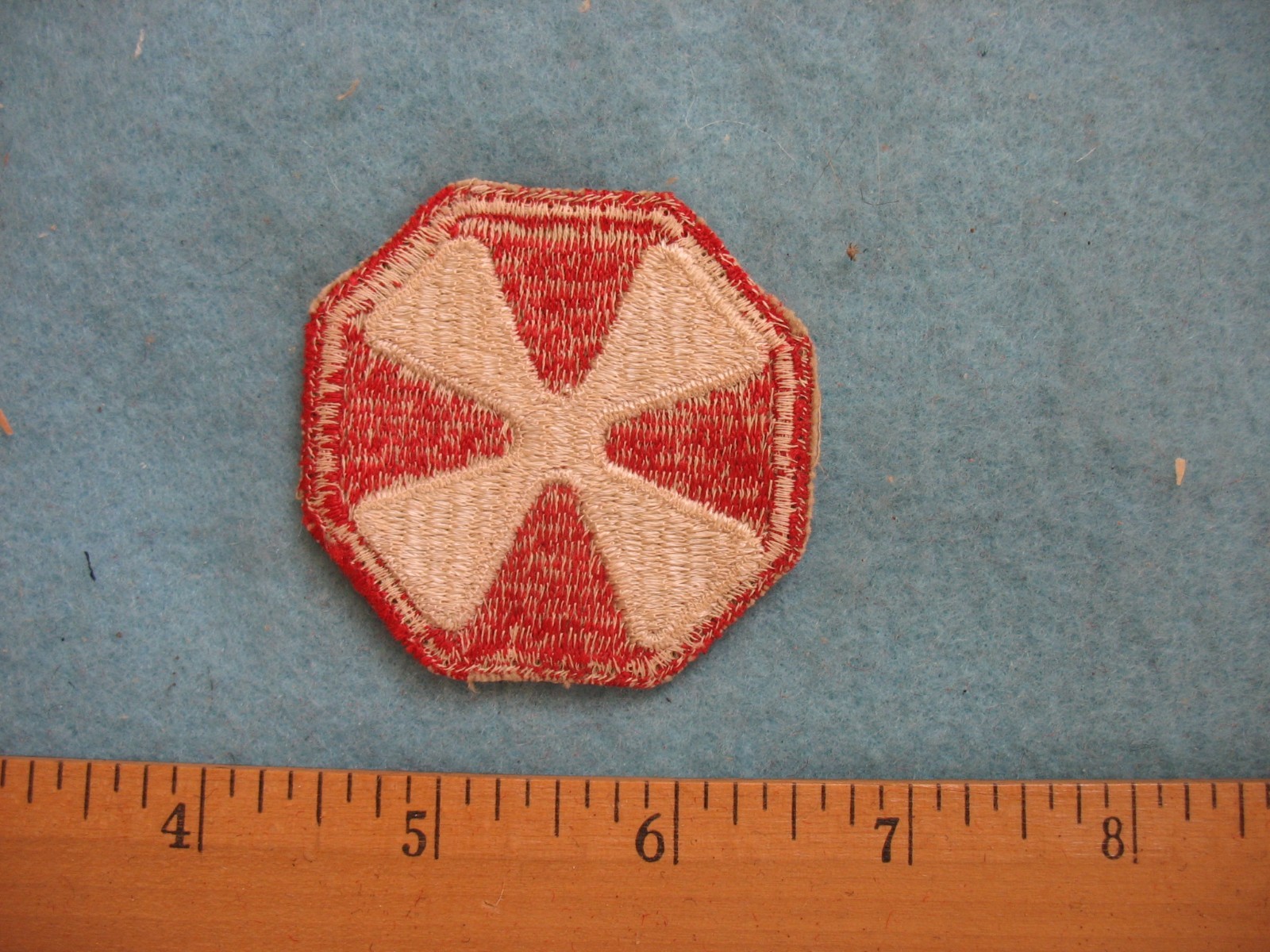 Original used WWII US Army 8th Army shoulder patch