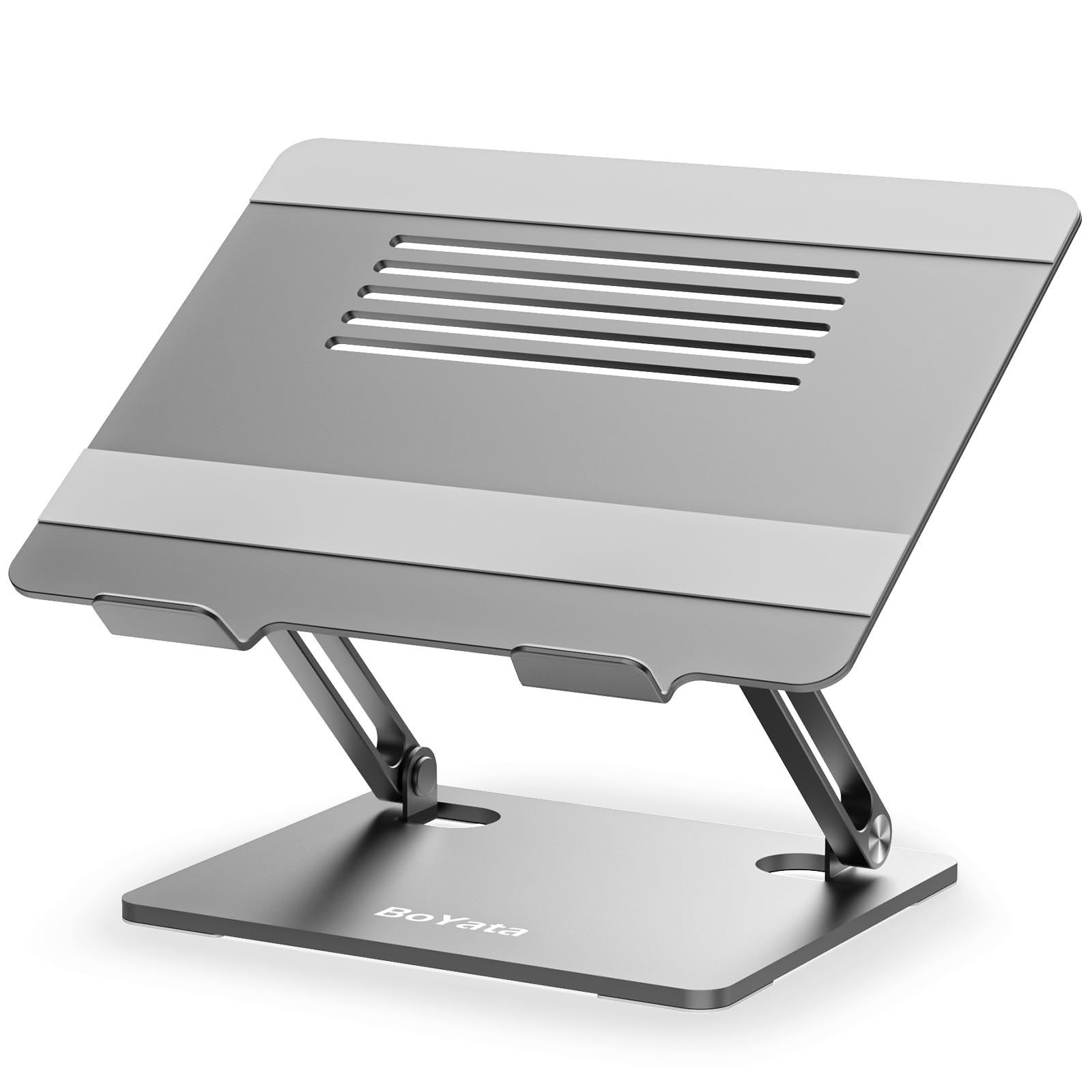 BoYata Laptop Stand, Adjustable Laptop Riser Ergonomic Computer Stand for Des...