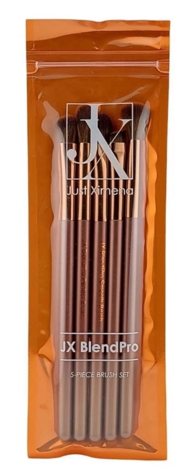 Just Ximena JX BlendPro 5-Piece Makeup Brush Set Professional Blending New