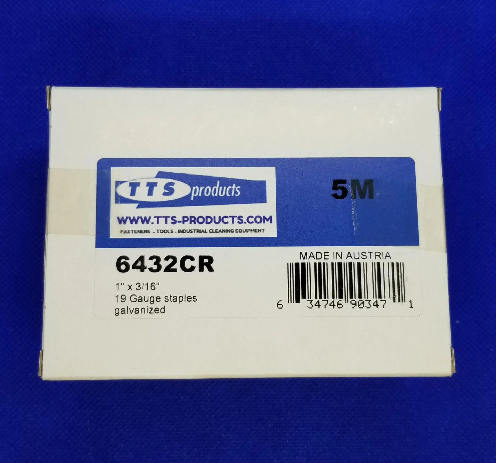 Staples 6432 Similar to Duo-Fast 6432CR Per Box (5,000) of 19 Gauge 1" Leg x 3/1