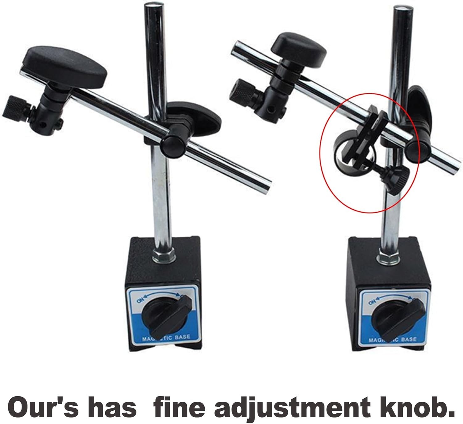 Magnetic Base for Dial Indicator Holder with Fine Adjustable Long Arm Tool St